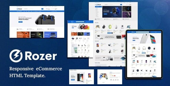 Rozer – Electronics eCommerce HTML5 Template