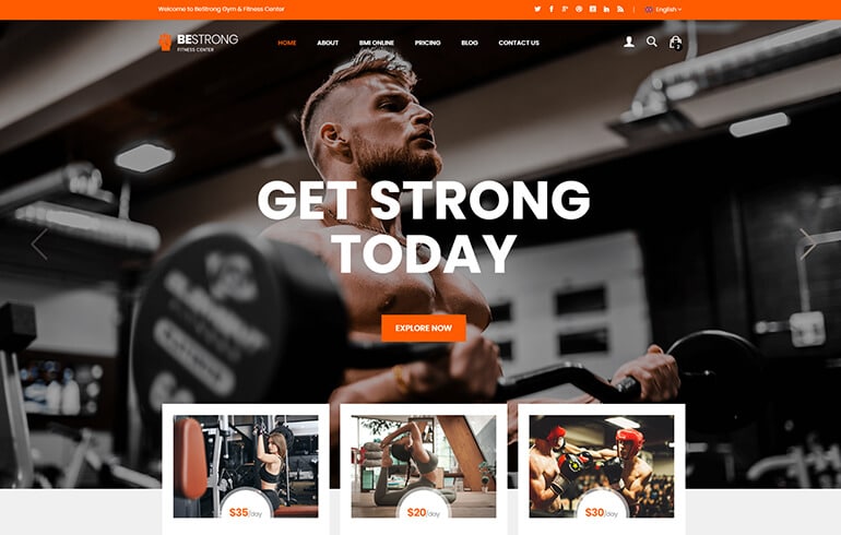 Bestrong – HTML5 Bootstrap Template