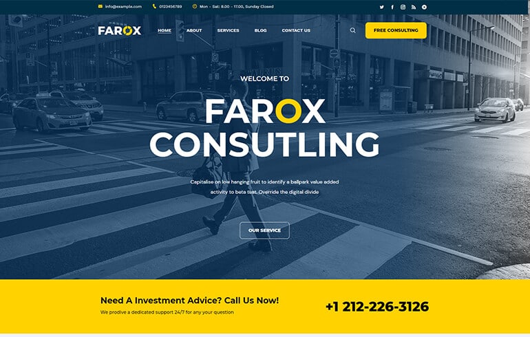 Farox – HTML5 Bootstrap Template