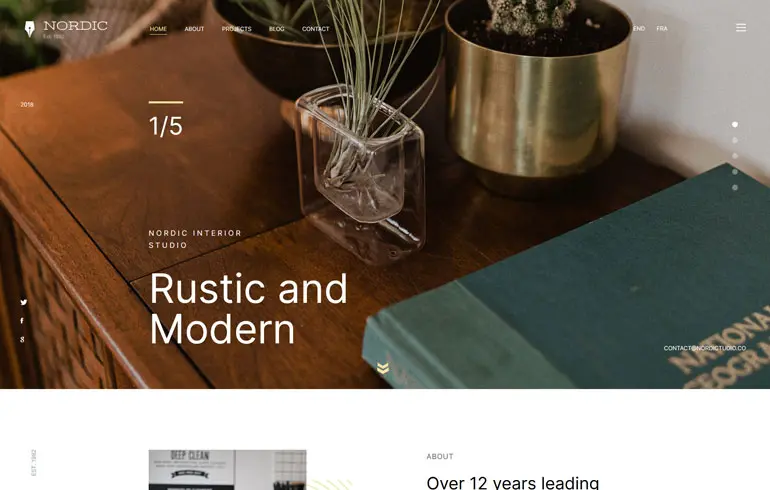 Nordic - Interior Design Bootstrap 5 Template