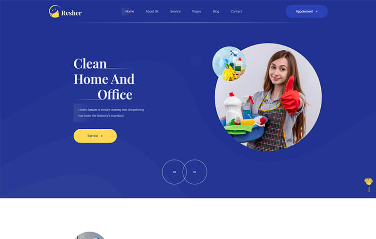 Resher - Cleaning Service Bootstrap 5 Template