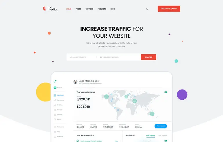 Roomedia - SEO & Marketing Bootstrap 5 Template